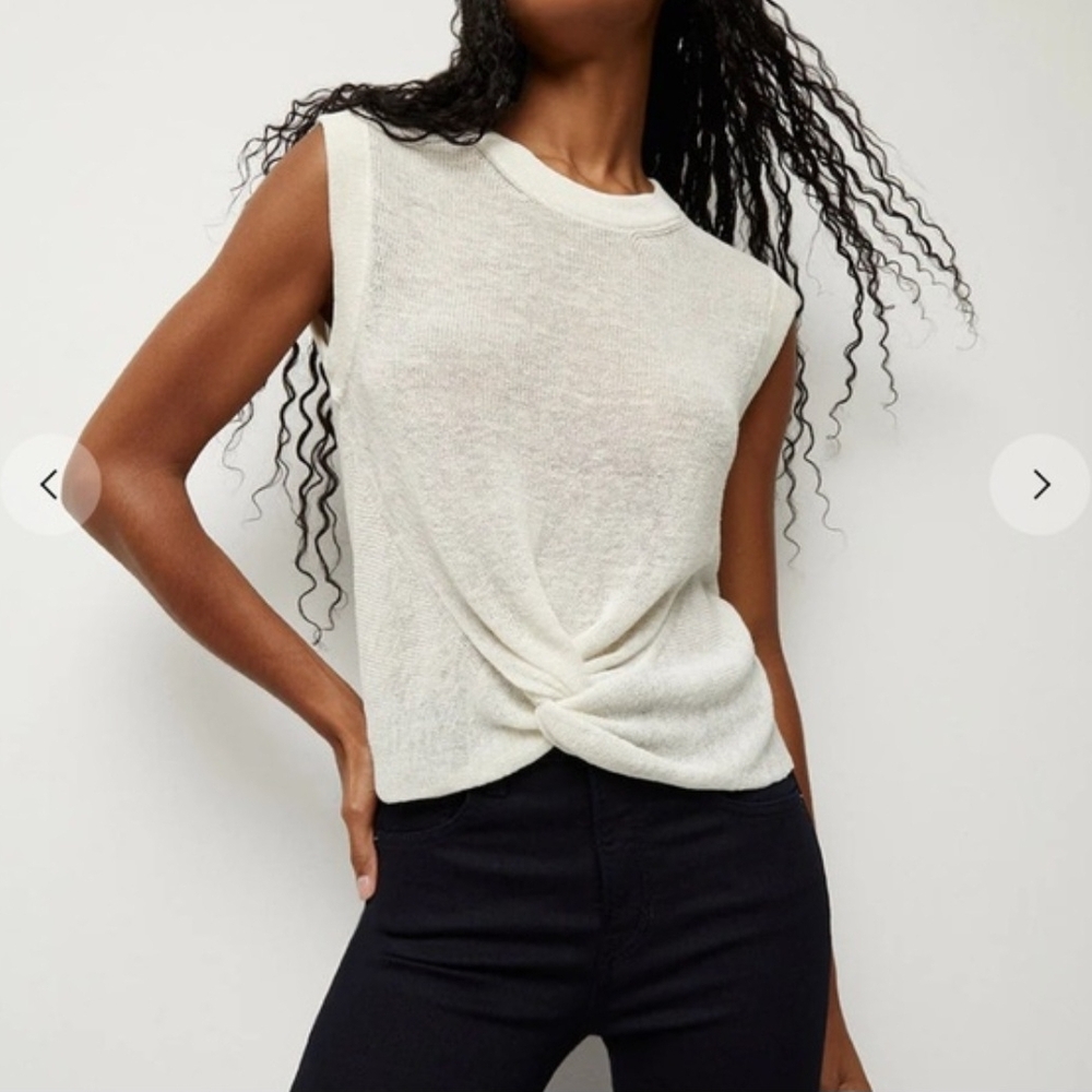 Verónica Beard Kellen Women's Twist Front Sweater Size XL